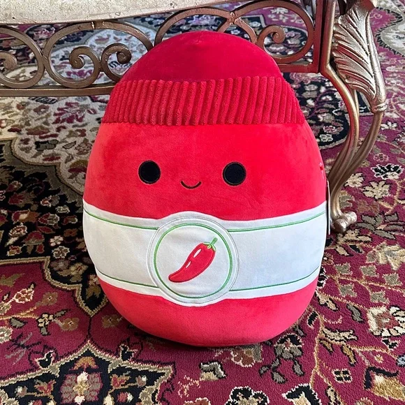 Squishmallows Red Hot Sauce Plush 16 inch Pillow - Illia - Picture 1 of 3
